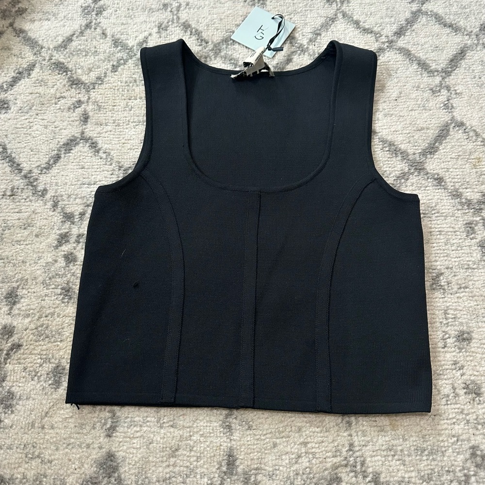 Black crop top